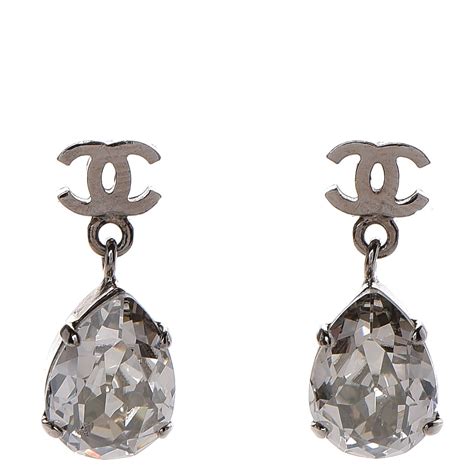 chanel large crystal earrings|chanel earrings official site.